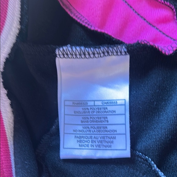 Nike Women's Black Joggers with Pink and White Stripes - Picture 12 of 12